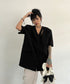 V-neck Short-sleeve Jacket